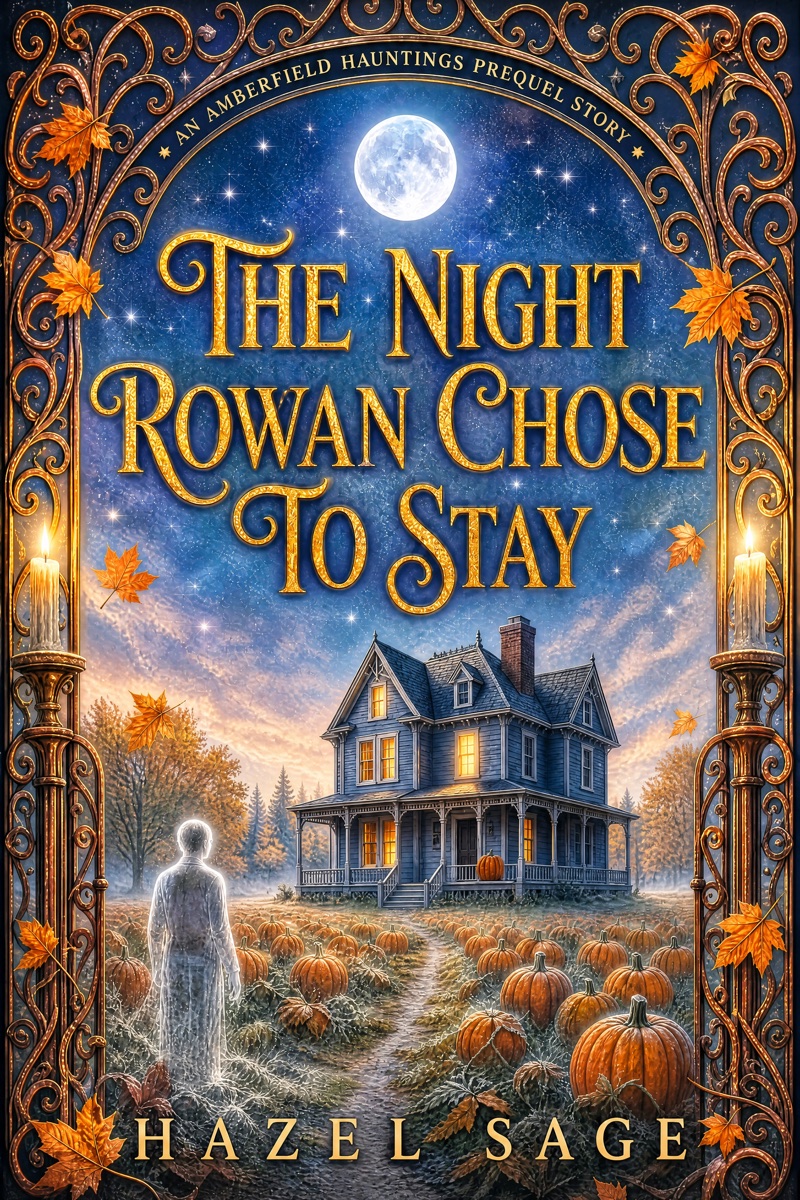 Cover of the free prequel, The Night Rowan Chose to Stay, by Hazel Sage
